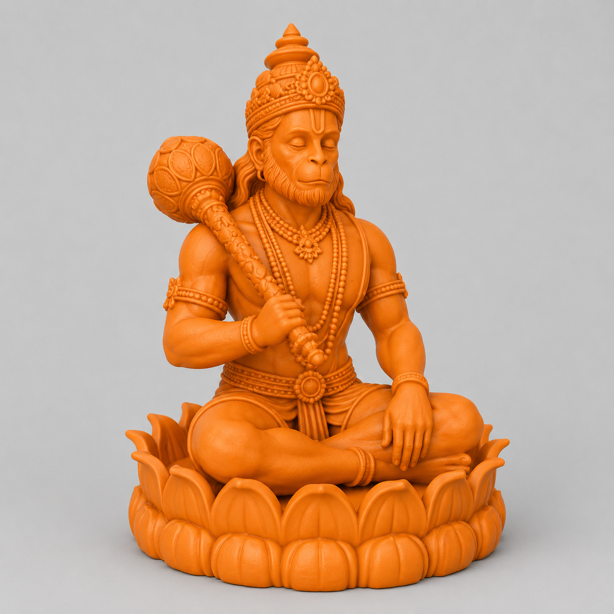 Hanuman Ji Kamal Base 3D Model (5 Inch)